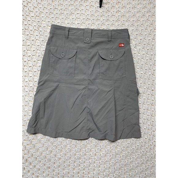 The‎ North Face Cargo Mini Skirt Flare Women's Size 6 Gray With Pockets Hiking - Picture 6 of 11